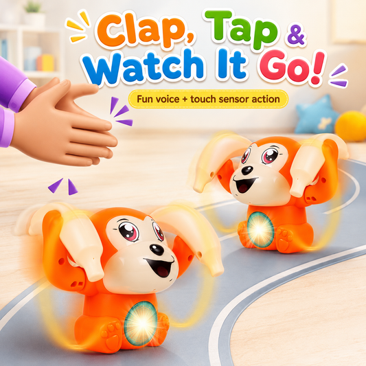 Interactive dancing monkey toy with music and movement