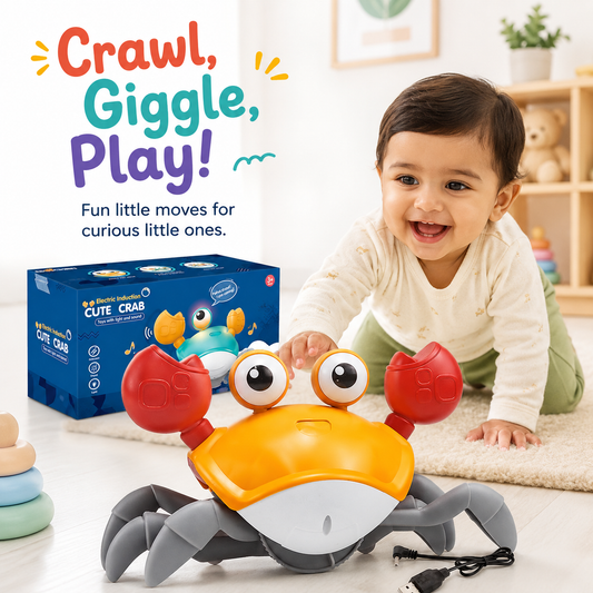Musical crawling crab baby toy product image