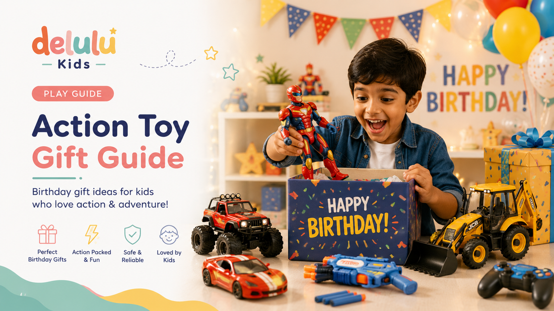 Delulu Kids Play Guides birthday action toy gift guide featured image