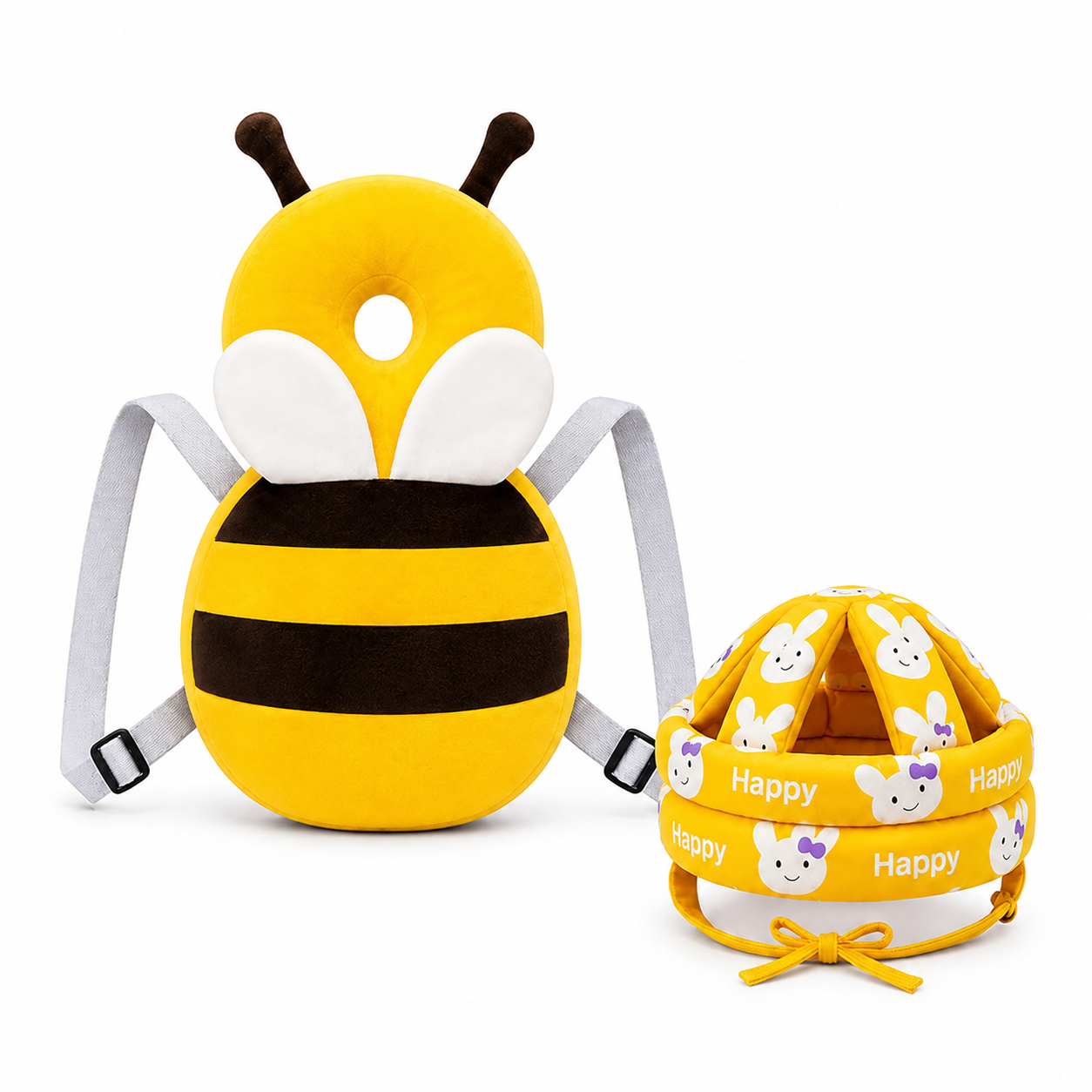 Delulu Kids Baby Safety Helmet & Back Protector for Infants (Honey Bee) – Soft Head Protection Cushion (6–24 Months) product image 2