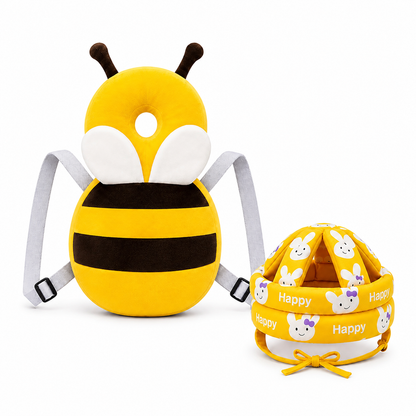 Delulu Kids Baby Safety Helmet & Back Protector for Infants (Honey Bee) – Soft Head Protection Cushion (6–24 Months) product image 2