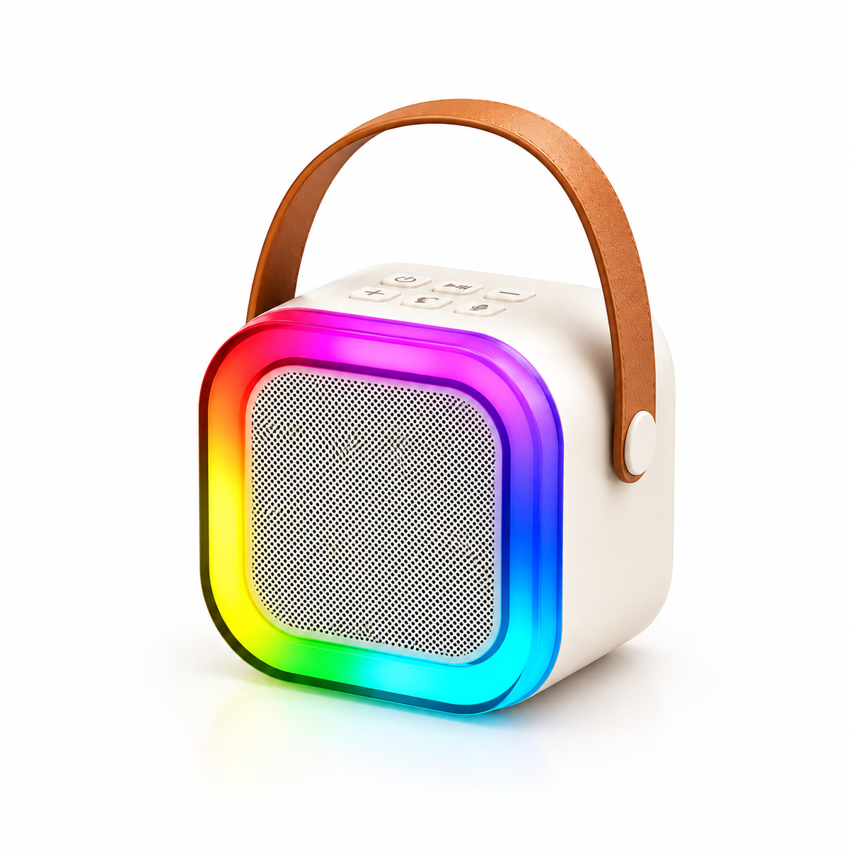 Karaoke Bluetooth Speaker with Wireless Mic | RGB LED Lights | Voice Changer | Portable Party Speaker