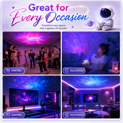 Delulu Kids Astronaut Galaxy Projector Night Light product image 4