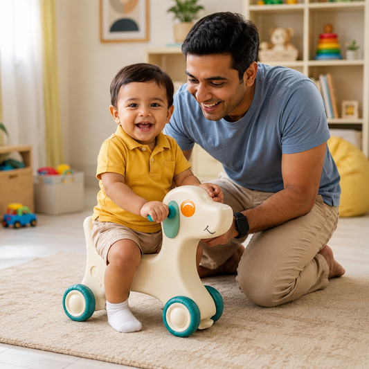 Delulu Kids Baby Puppy Push-On Ride Toy for Toddlers – Sit & Scoot Ride-On product image 2