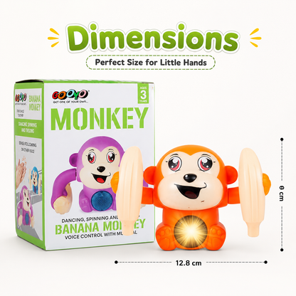 Banana monkey character toy from Delulu Kids
