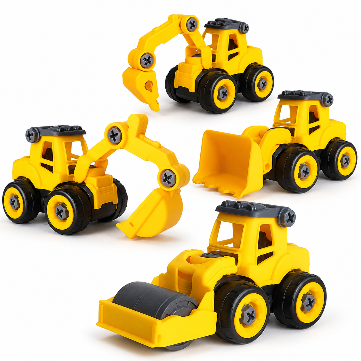 Construction vehicle toy set for pretend play