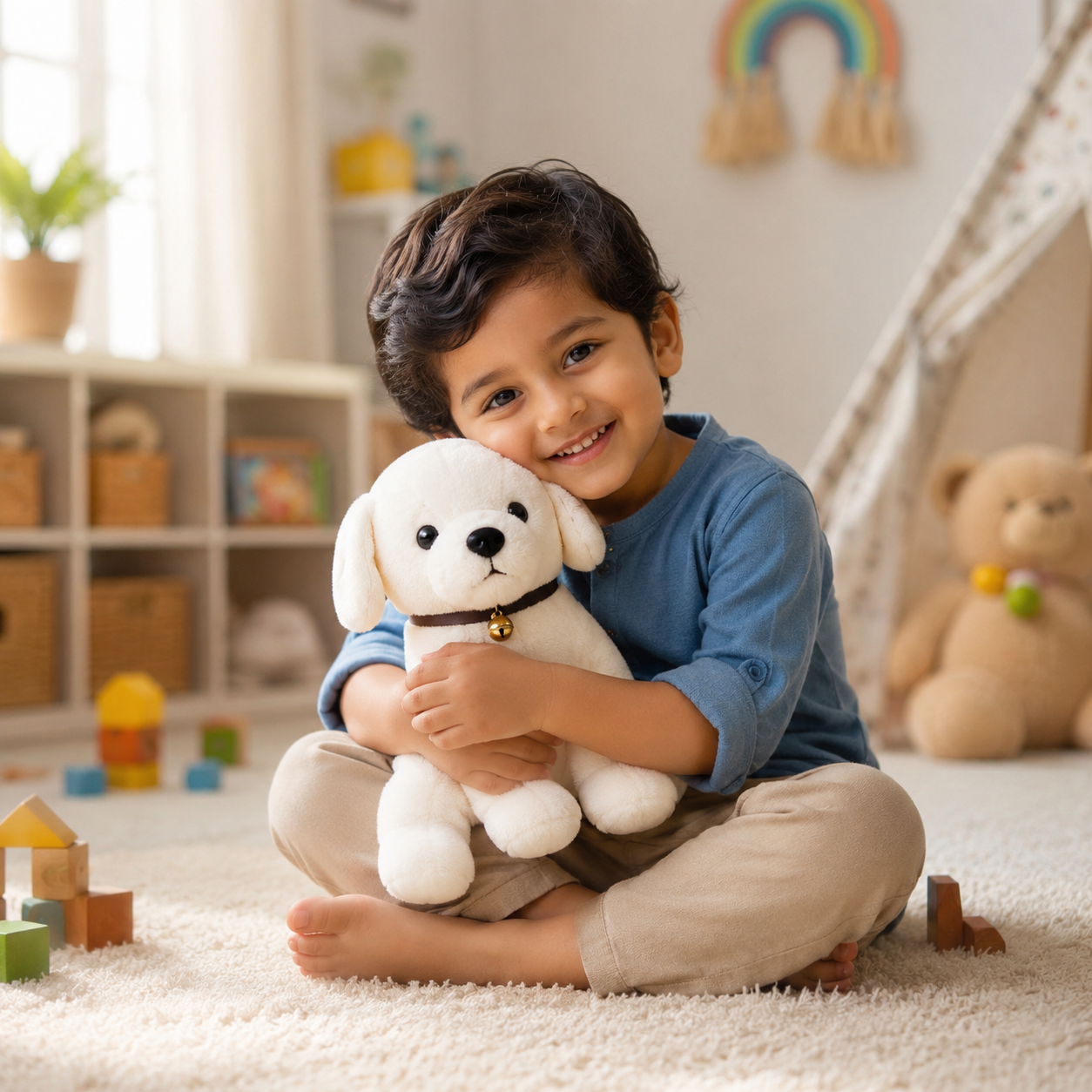 Cute dog stuffed animal toy for birthdays