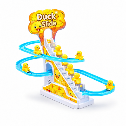Duck slide toy set for babies and toddlers