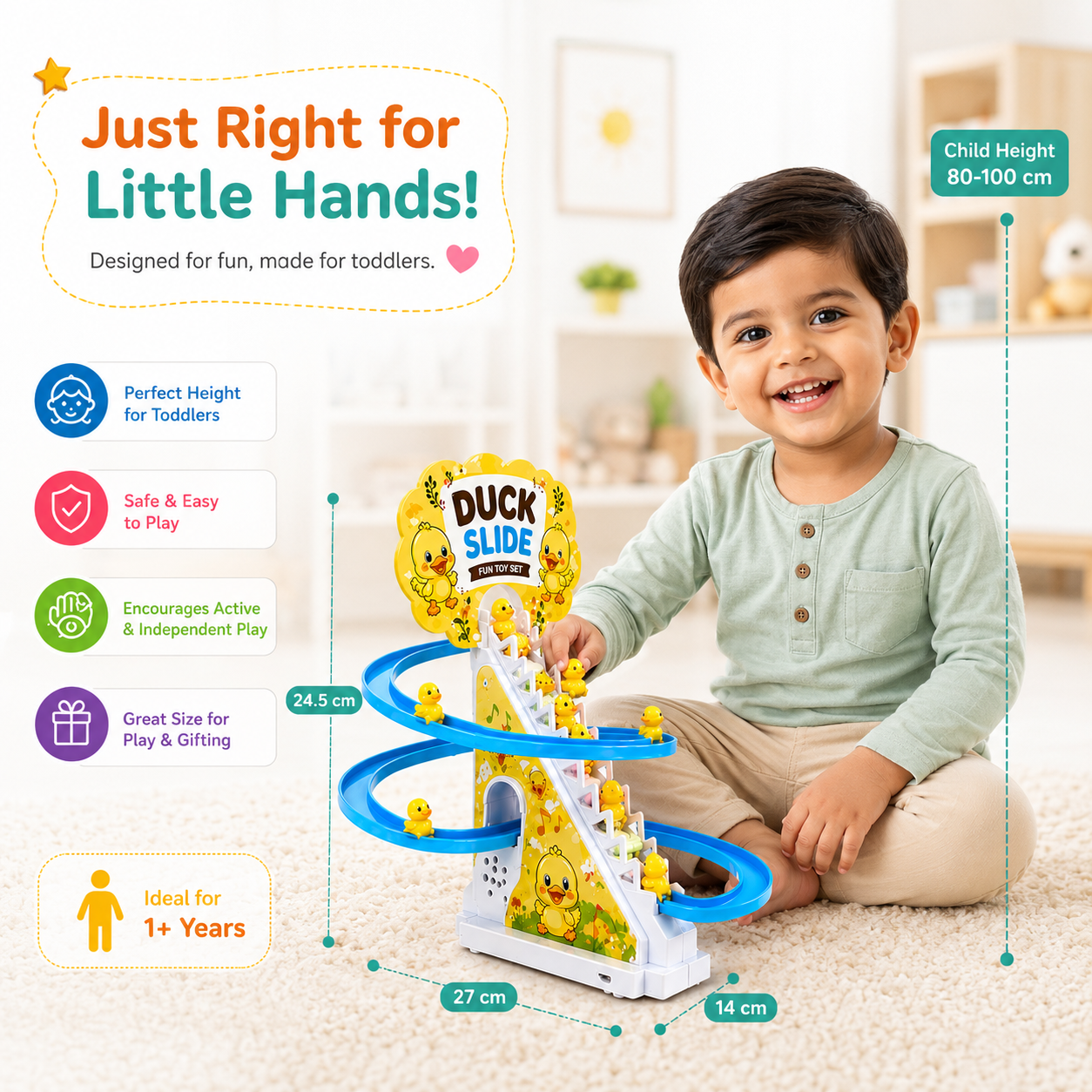 Baby duck slide toy set product image