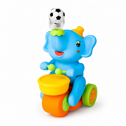 Elephant Musician Toy with Levitation Ball on Nose