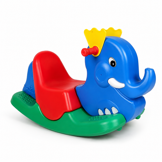 Elephant tusker ride-on toy for babies and toddlers