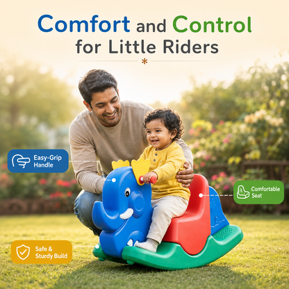Elephant tusker push ride-on toy for gifting