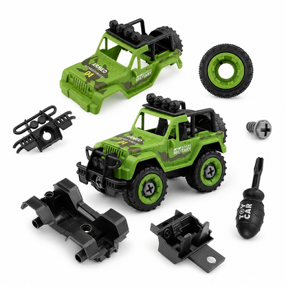 Foldable vehicles toy set for pretend play