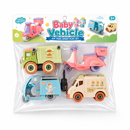 Foldable food transport vehicles from Delulu Kids