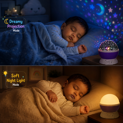Night projector lamp for bedtime room decor