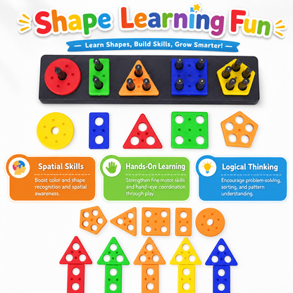 Kids geometric block set for shape learning