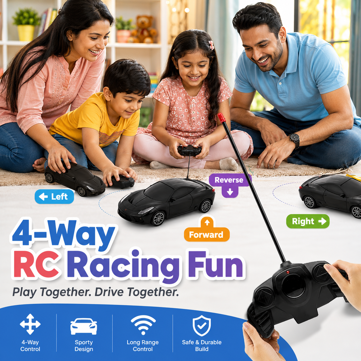 Kids fast RC car toy from Delulu Kids