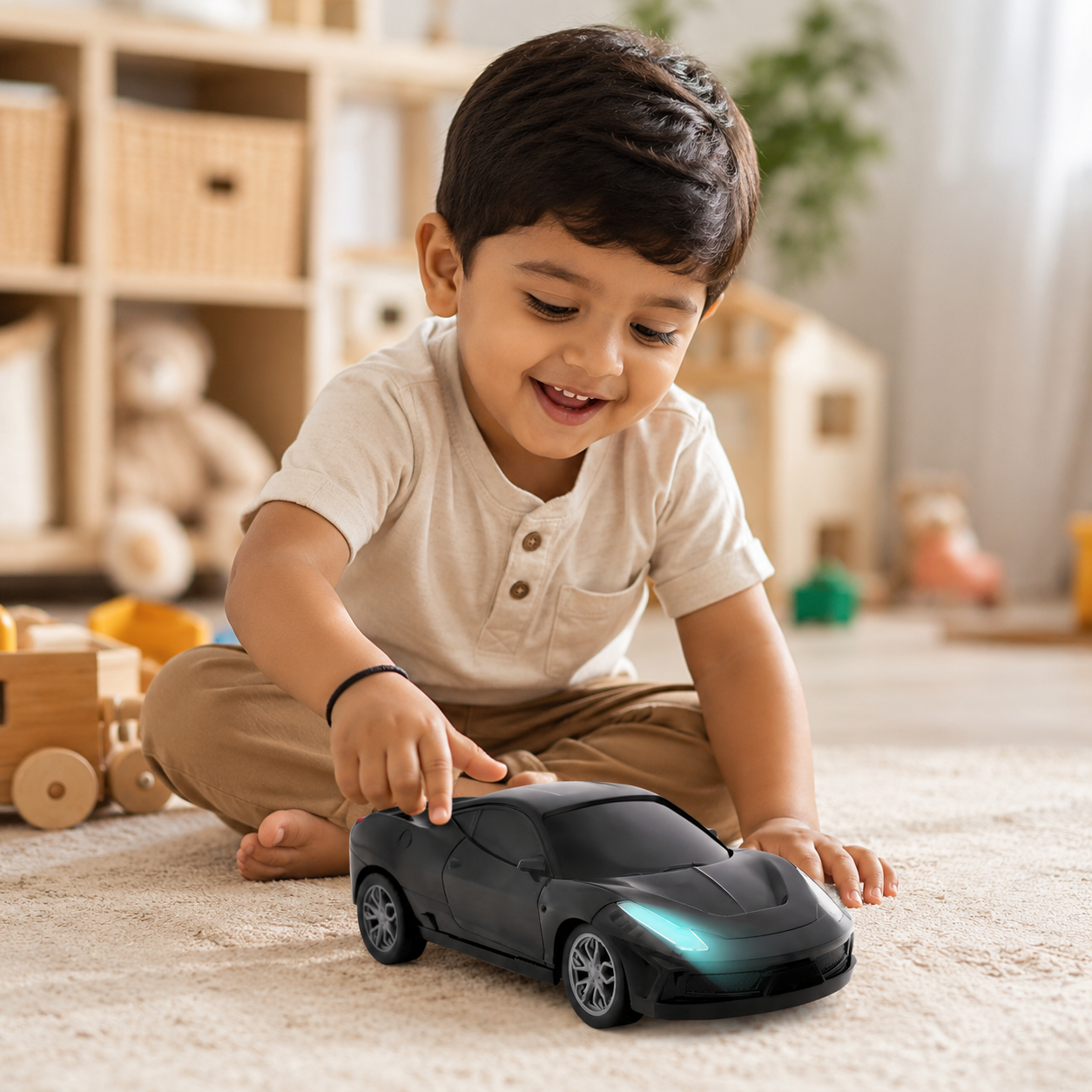 Hi-speed rechargeable remote car for children