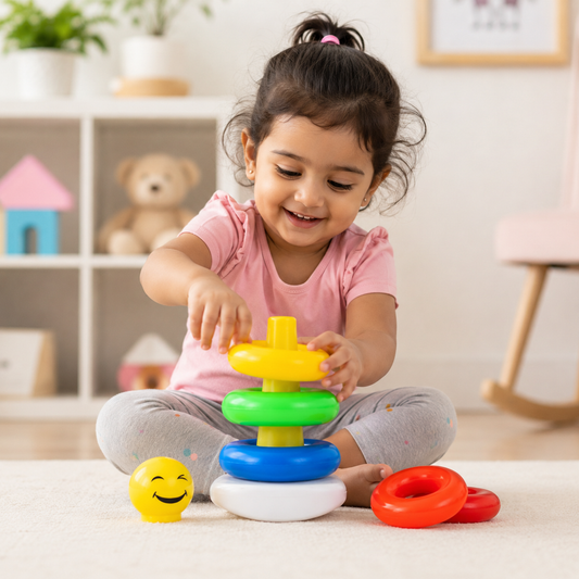 Colourful ring educational toy for early learning