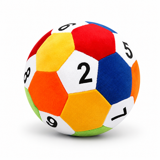 Soft numeric ball toy for babies and toddlers