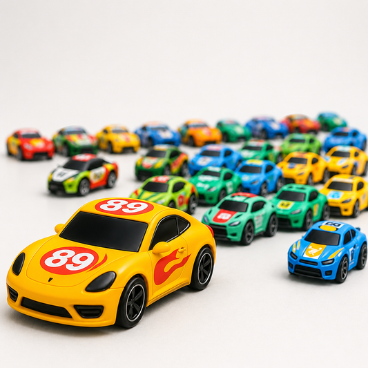 25 pull back metal toy cars set for kids