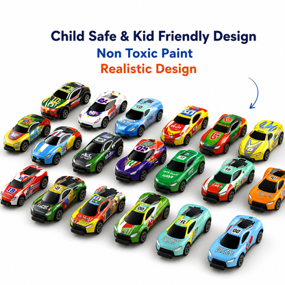 Pull back toy cars set from Delulu Kids