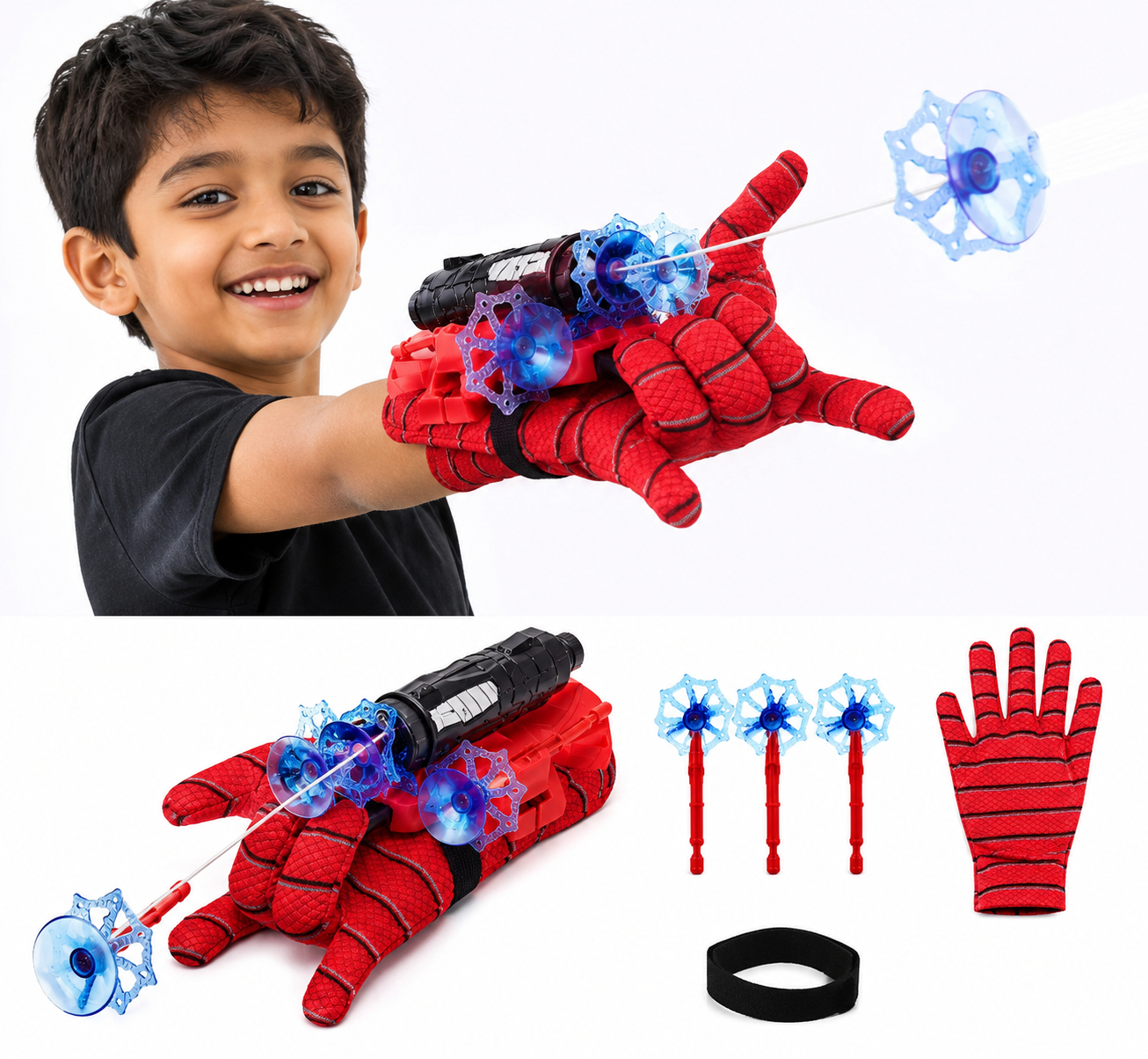 Spider glove web shooter included parts