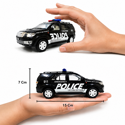 Delulu Kids Plastic Police Interceptor Fortune Pull Back Car product image 3